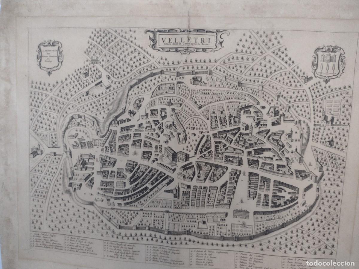 Mapas contempor&aacute;neos: MAPA VELLETRI - Pierre Mortier 1704 - Foto 1