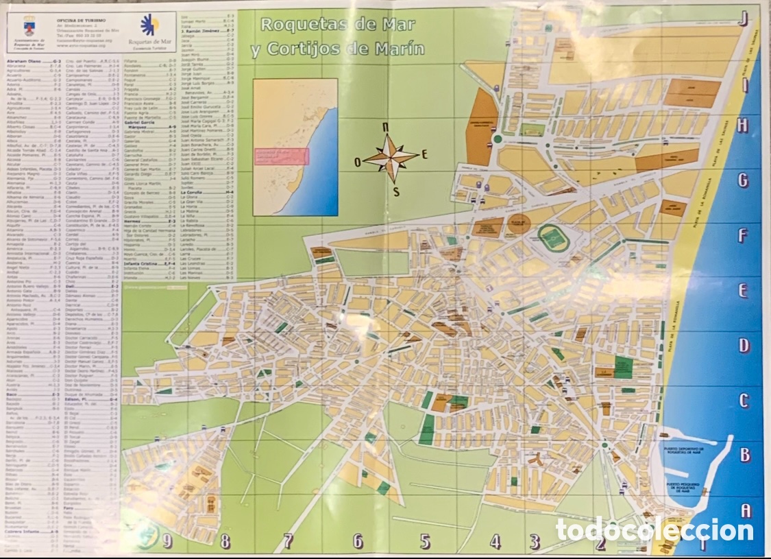 Mapas contempor&aacute;neos: Mapa. Mapa Roquetas de Mar y Cortijos de Mar&iacute;n. - Foto 1