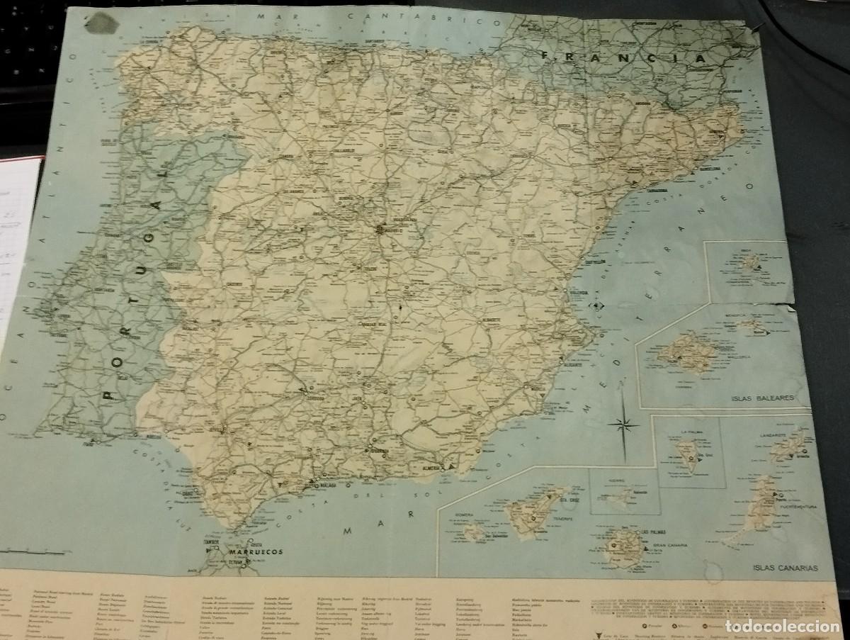 Mapas contempor&aacute;neos: MAPA GENERAL DE CARRETERAS DE ESPA&Ntilde;A. - Foto 4