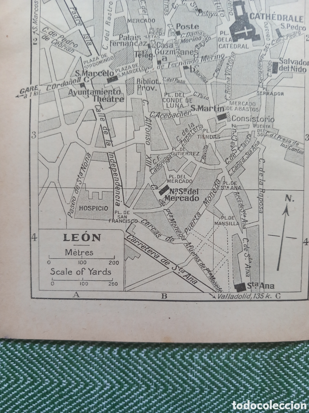 Mapas contempor&aacute;neos: Leon, mapa/ plano de la ciudad 1927 - Foto 2