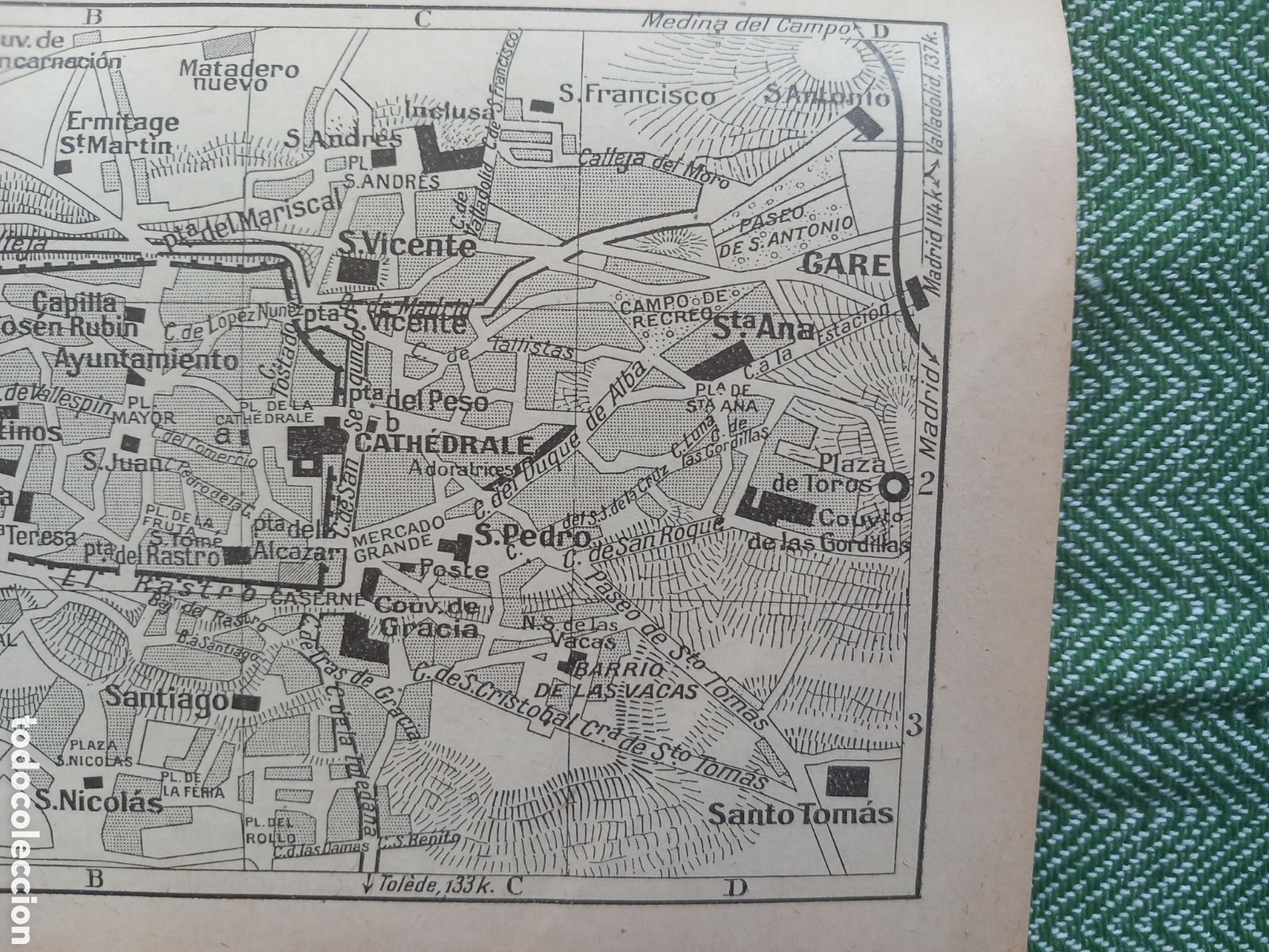 Mapas contempor&aacute;neos: &Aacute;vila, mapa/plano de la ciudad 1927 - Foto 3