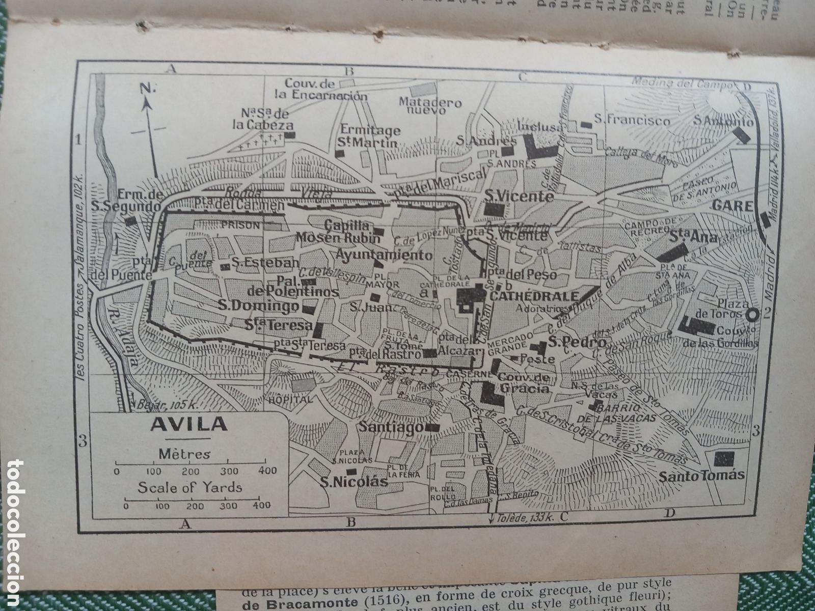 Mapas contempor&aacute;neos: &Aacute;vila, mapa/plano de la ciudad 1927 - Foto 1