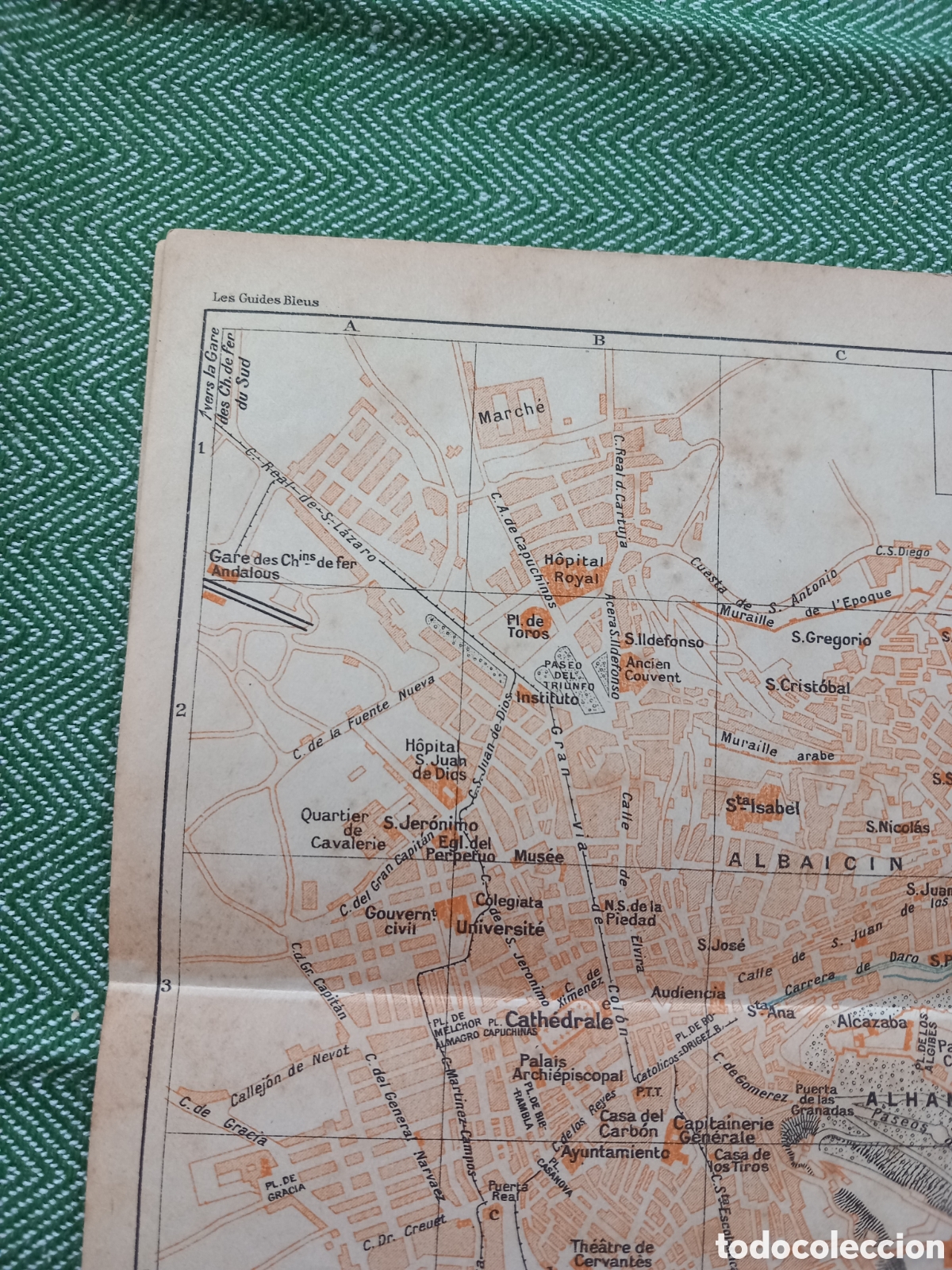 Mapas contempor&aacute;neos: Granada mapa/plano de la ciudad 1927 - Foto 3