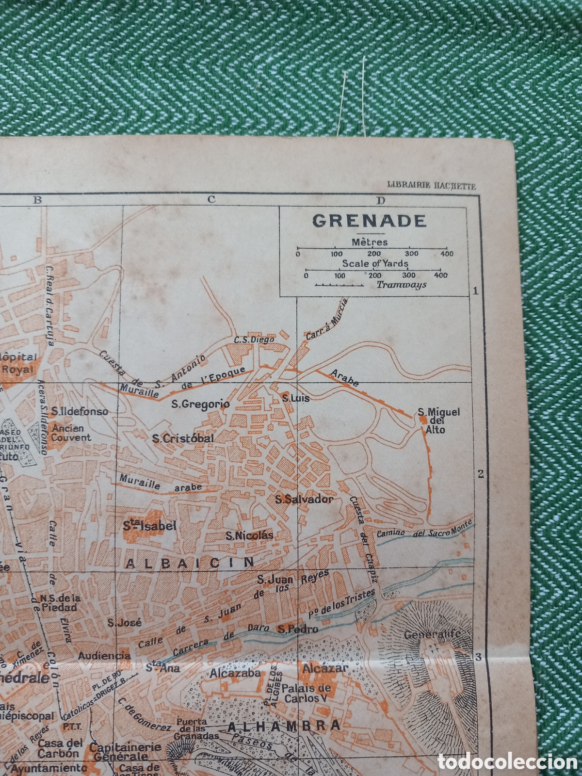 Mapas contempor&aacute;neos: Granada mapa/plano de la ciudad 1927 - Foto 4