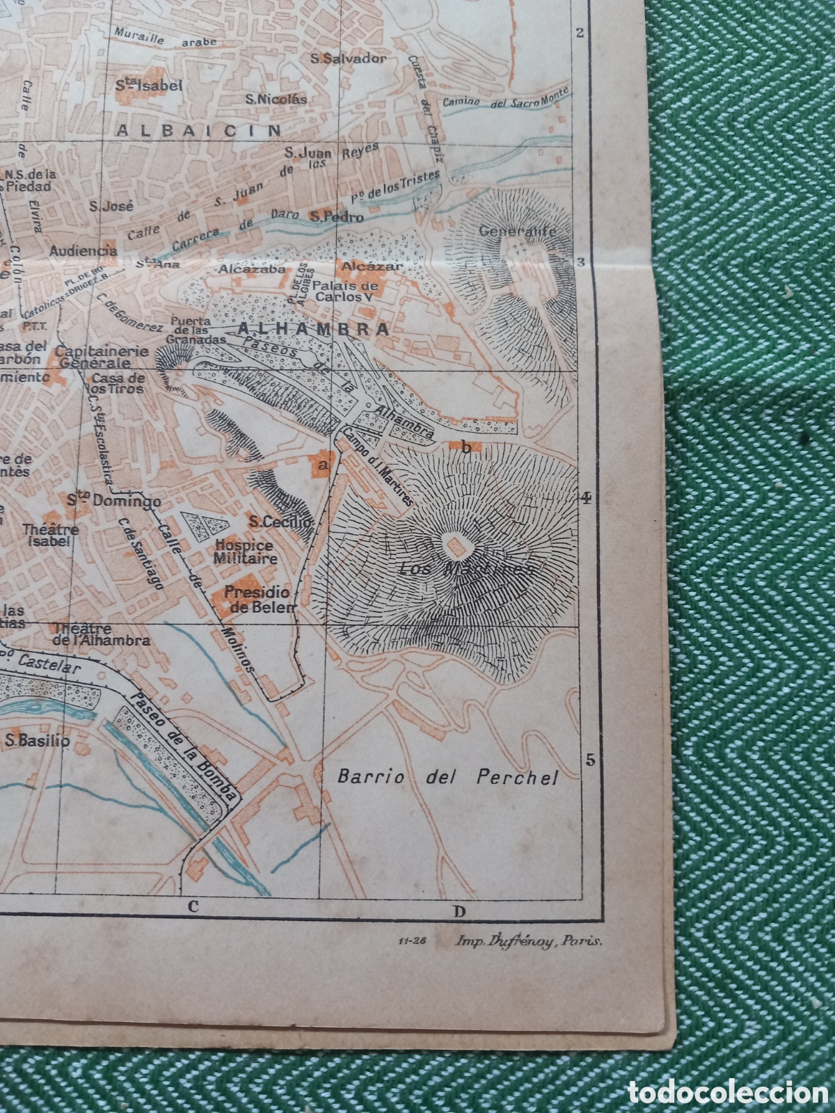 Mapas contempor&aacute;neos: Granada mapa/plano de la ciudad 1927 - Foto 1