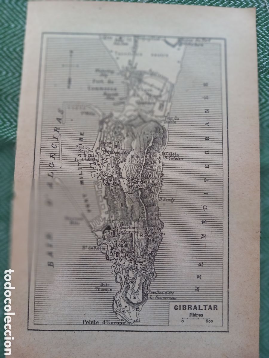 Mapas contempor&aacute;neos: Gibraltar mapa/plano 1927 - Foto 1