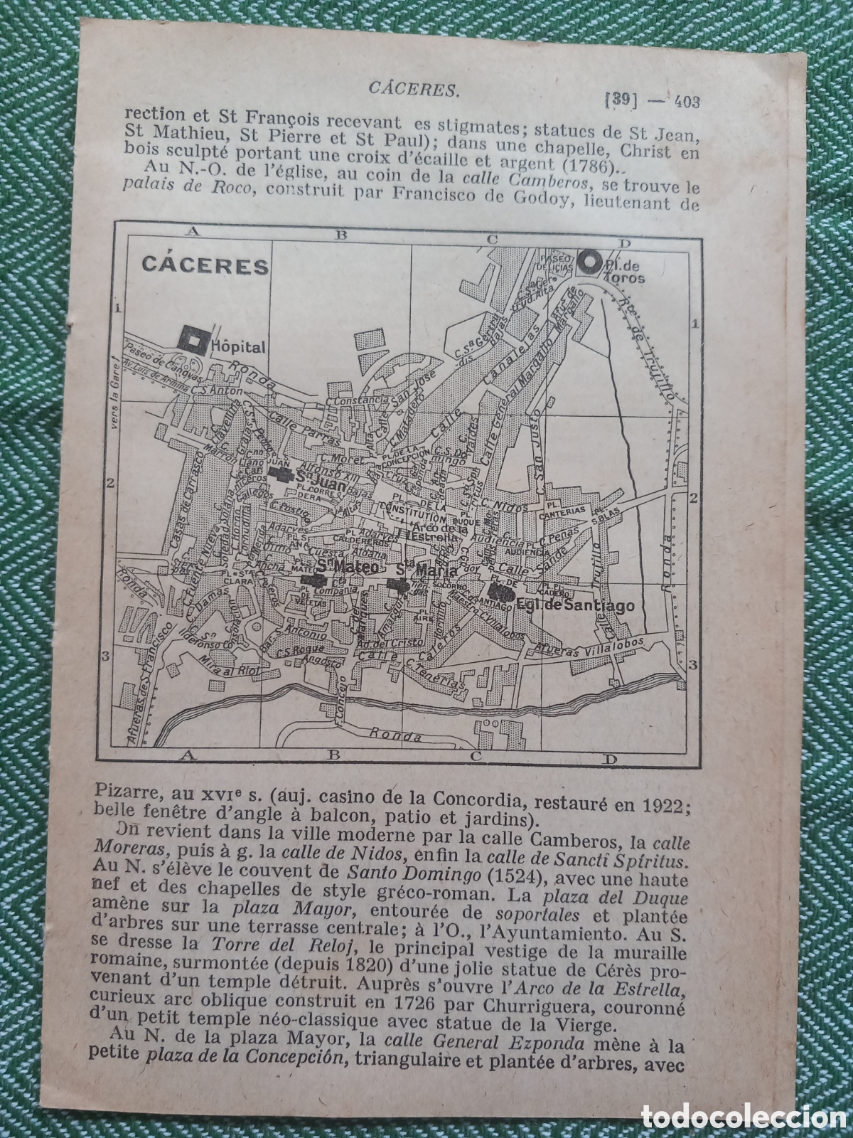 Mapas contempor&aacute;neos: C&aacute;ceres, mapa/plano de la ciudad 1927 - Foto 1