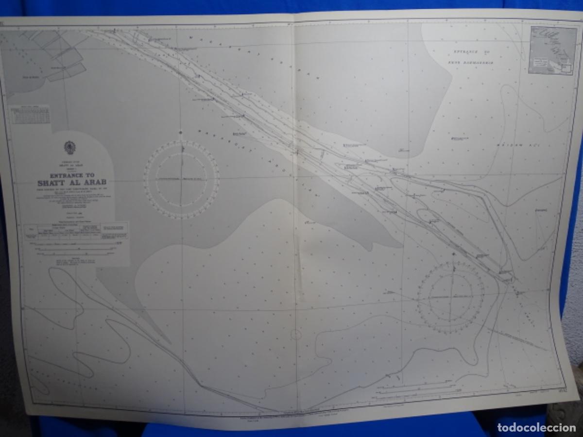 Zeitgen&ouml;ssische Karten: MAPA CARTA N&Aacute;UTICA GOLFO DE PERSIA. ENTRANCE TO SHATT AL ARAB.