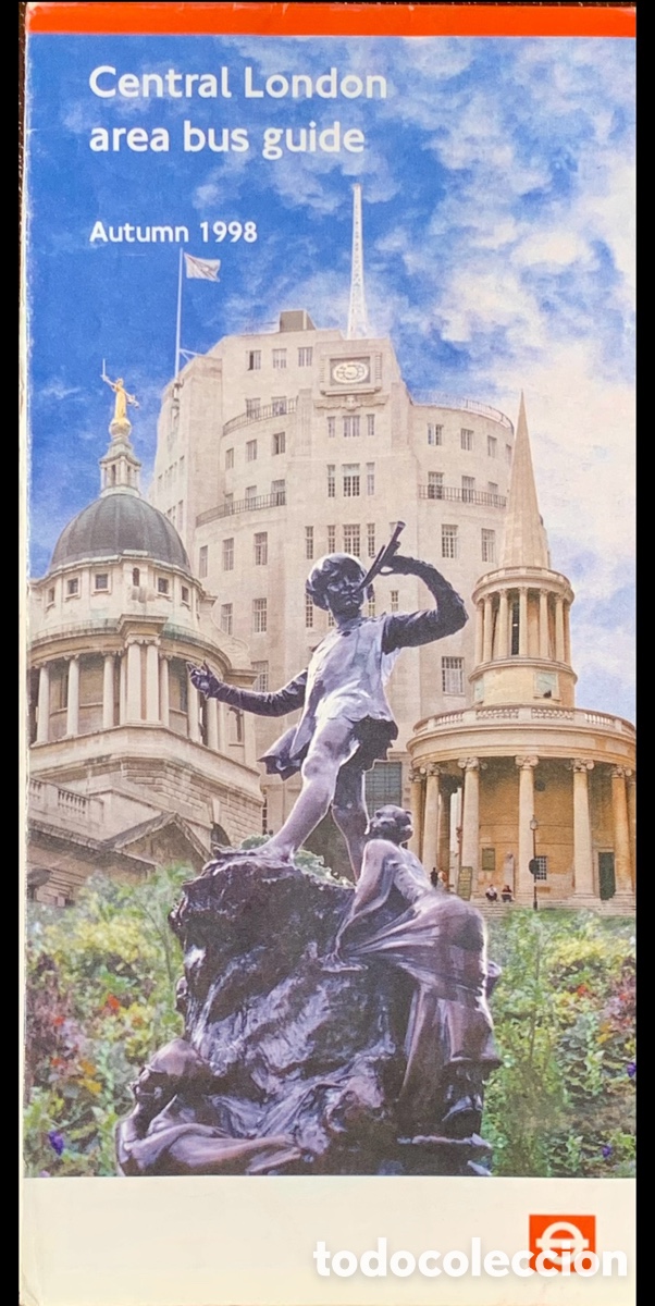 Mapas contempor&aacute;neos: Mapa. Central London &aacute;rea bus Guide. 1998. - Foto 1