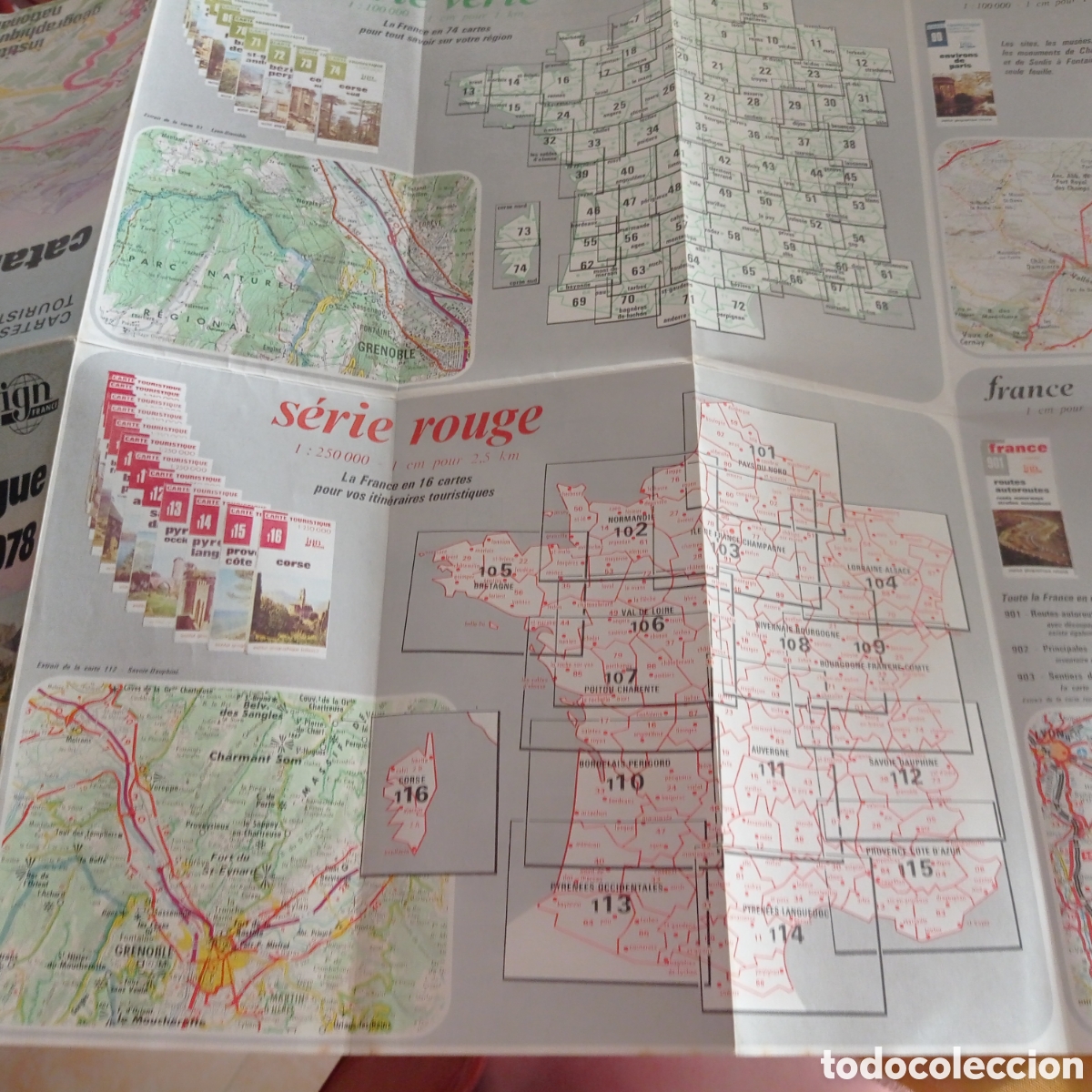 Mapas contempor&aacute;neos: MAPAS TURISTICOS FRANCIA 1978 - Foto 3