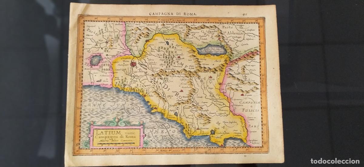 Mapas contempor&aacute;neos: Mapa antiguo. Campa&ntilde;a de Roma , 1633 - Foto 1