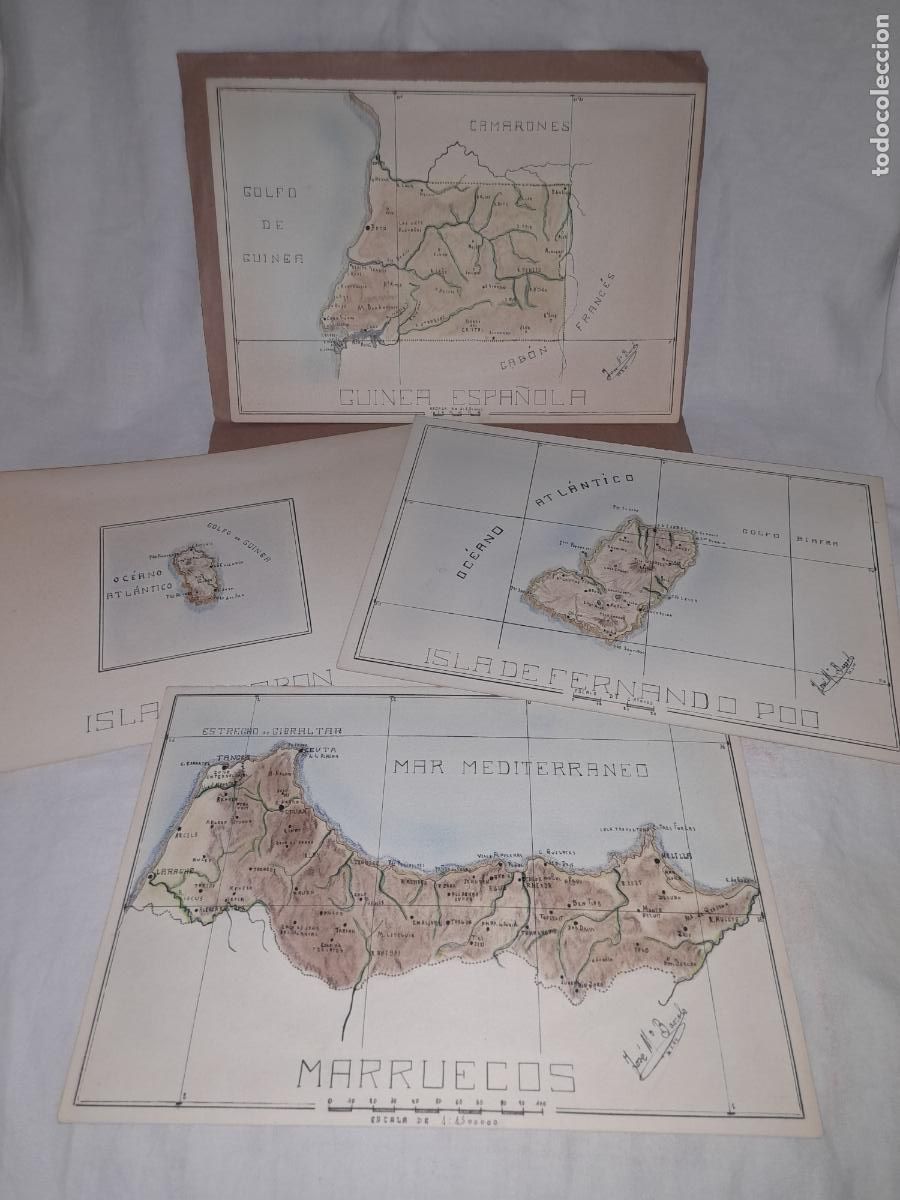 Mapas contempor&aacute;neos: ANTIGUOS MAPAS COLONIAS ESPA&Ntilde;OLAS. - Foto 1