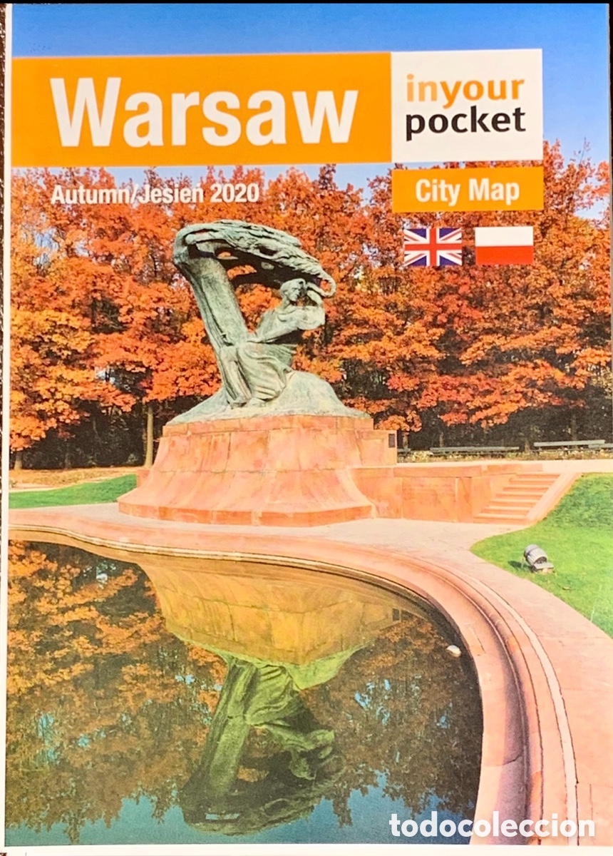 Mapas contempor&aacute;neos: Mapa. Warsaw. City Map. 2020. - Foto 1