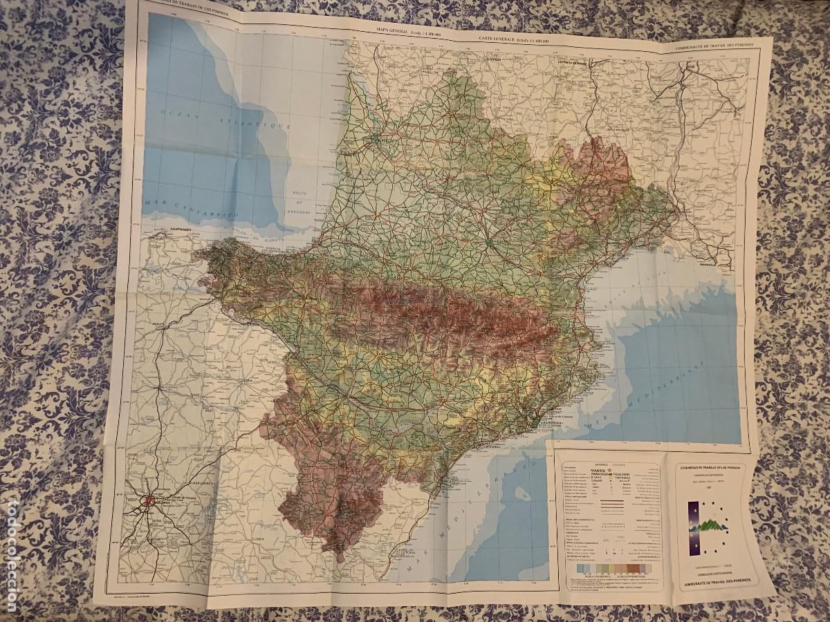 Mapas contempor&aacute;neos: Pirineos Mapa Escala 1:1000000 - R4 - Foto 2