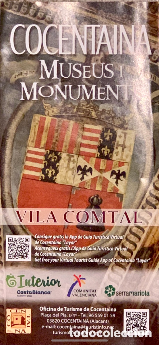 Mapas contempor&aacute;neos: Mapa. Concentaina. Museus i Monuments. - Foto 1