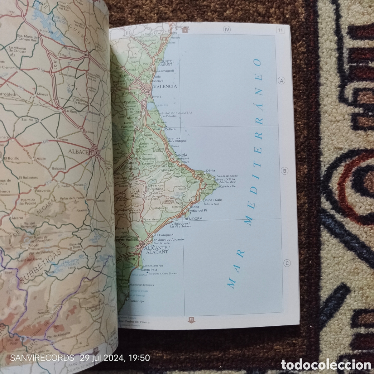 Mapas contempor&aacute;neos: MAPA ESPA&Ntilde;A Y PORTUGAL (CENTRO GEOGR&Aacute;FICO DEL EJERCITO) - Foto 3