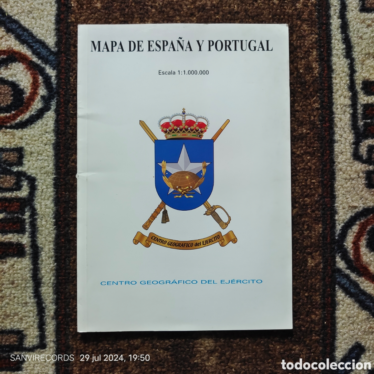 Mapas contempor&aacute;neos: MAPA ESPA&Ntilde;A Y PORTUGAL (CENTRO GEOGR&Aacute;FICO DEL EJERCITO) - Foto 1