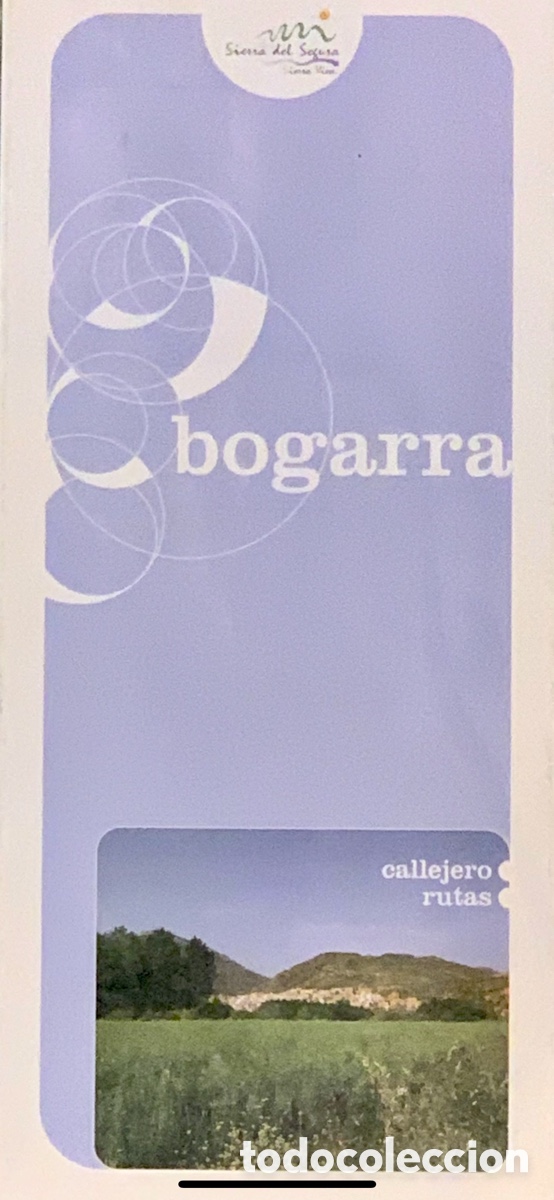 Mapas contempor&acirc;neos: Mapa y Folleto. Bogarra. 2000&rsquo;s.