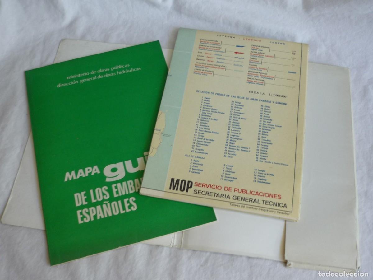 Mapas contempor&aacute;neos: Mapa gu&iacute;a de los embalses espa&ntilde;oles 1975 - Foto 3