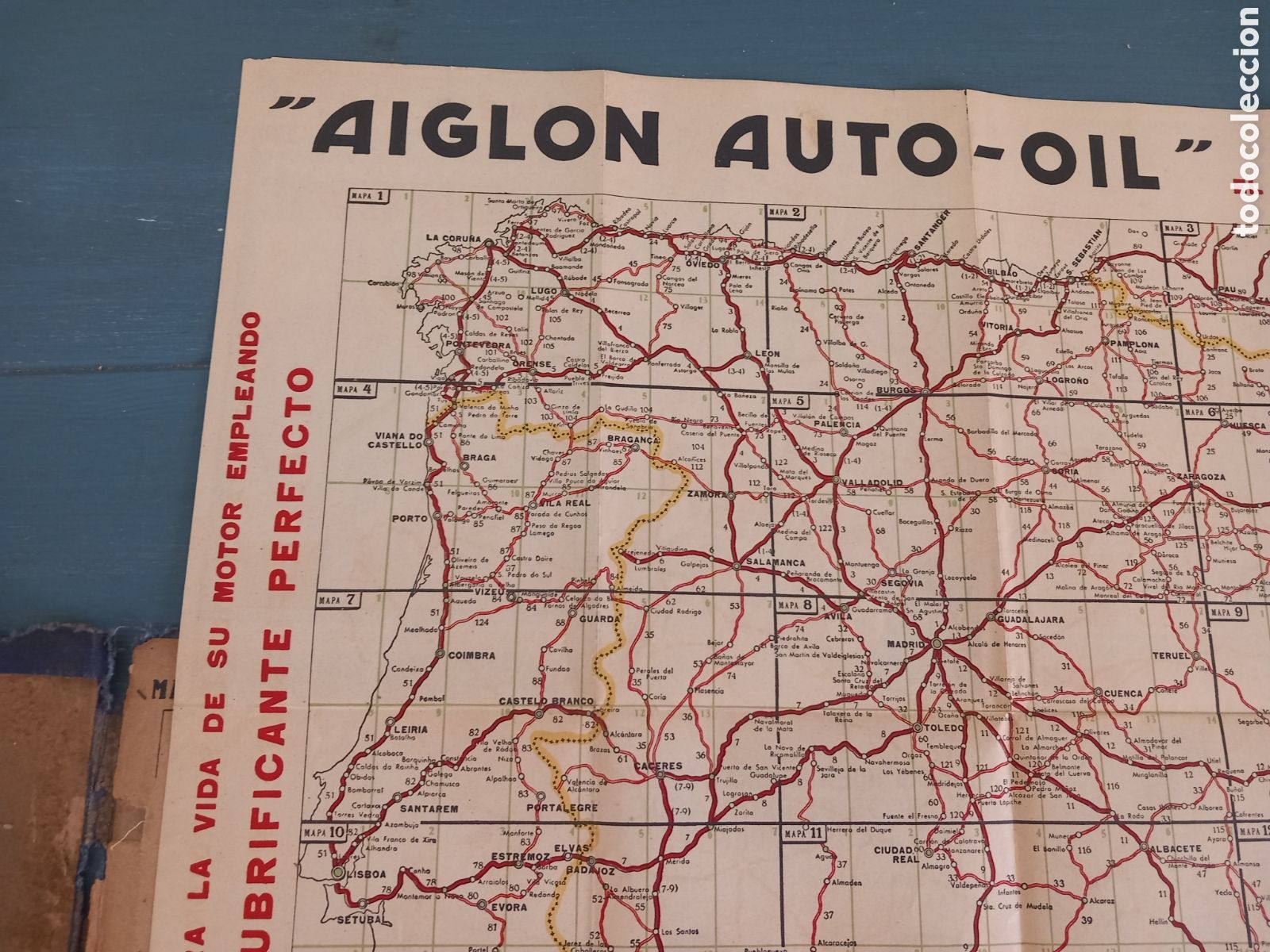 Mapas contempor&aacute;neos: Mapa de Espa&ntilde;a publicidad 1932 - Foto 3