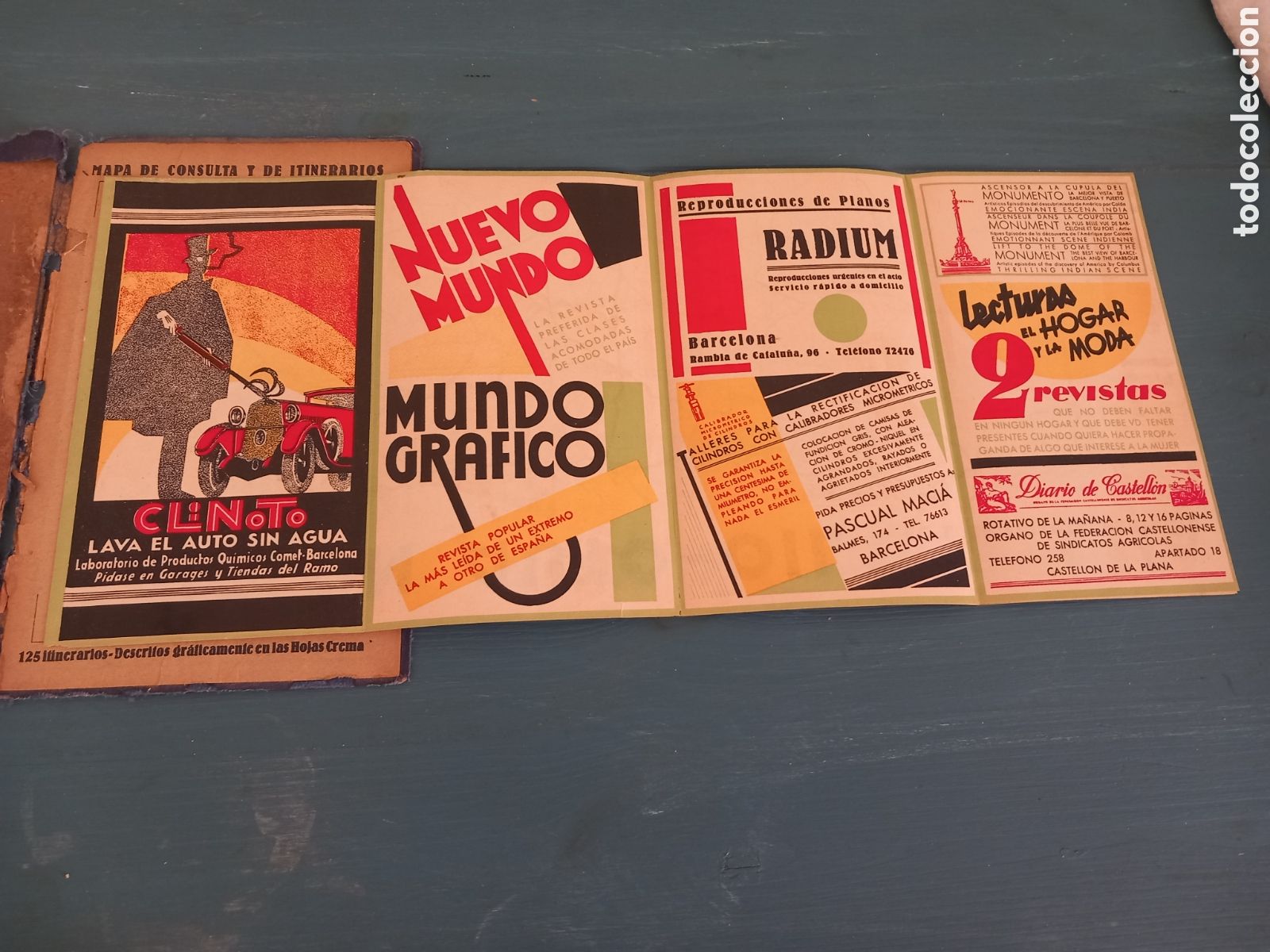 Mapas contempor&aacute;neos: Mapa de Espa&ntilde;a publicidad 1932 - Foto 7