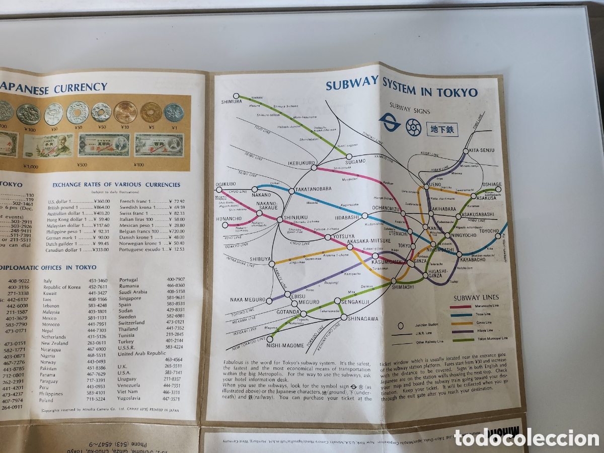 Mapas contempor&aacute;neos: Plano de Tokyo de 1970 - Foto 3