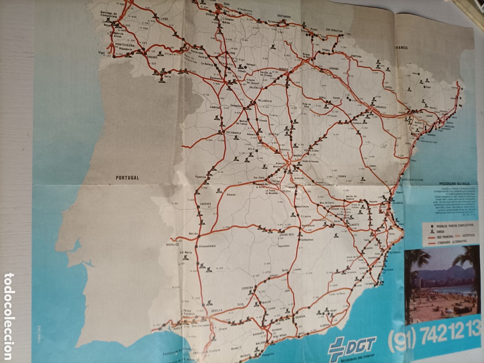Mapas contempor&aacute;neos: Mapa DGT. Verano 1988 - Foto 2