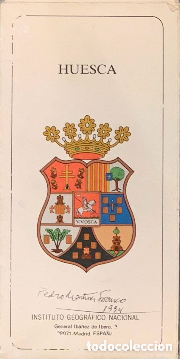 Mapas contempor&aacute;neos: Mapa. Mapa Provincial de Huesca. 1991. - Foto 2