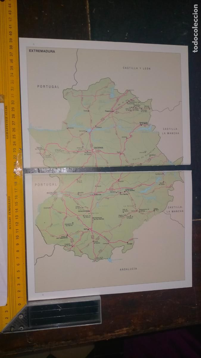 Mapas contempor&aacute;neos: Mapa Extremadura C&aacute;ceres y Badajoz - Foto 1