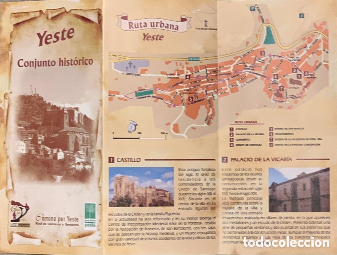 Mapas contempor&aacute;neos: Mapa. Conjunto Hist&oacute;rico. Yeste. - Foto 2