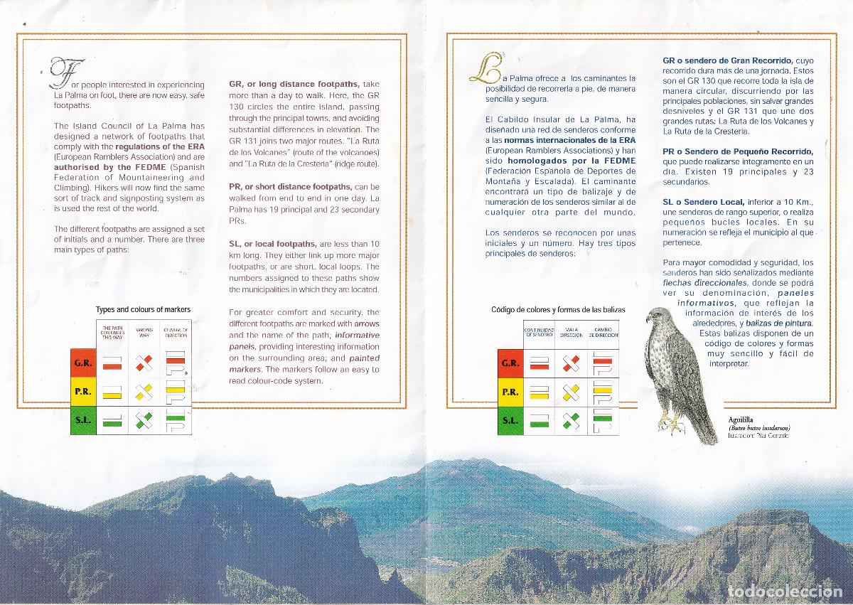 Mapas contempor&aacute;neos: RED DE SENDEROS DE LA PALMA MAPA - CABILDO LA PALMA - Foto 2