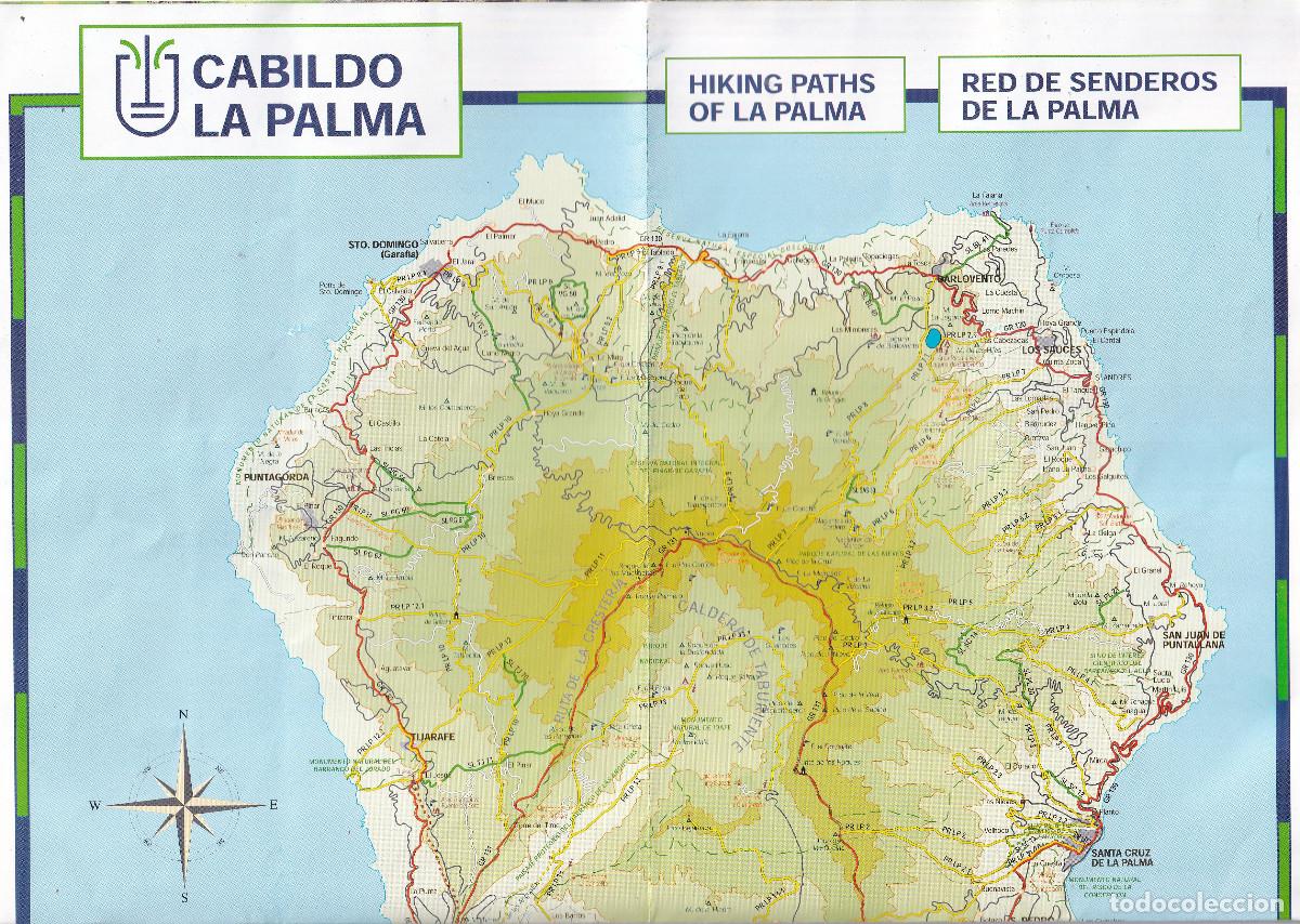 Mapas contempor&aacute;neos: RED DE SENDEROS DE LA PALMA MAPA - CABILDO LA PALMA - Foto 3