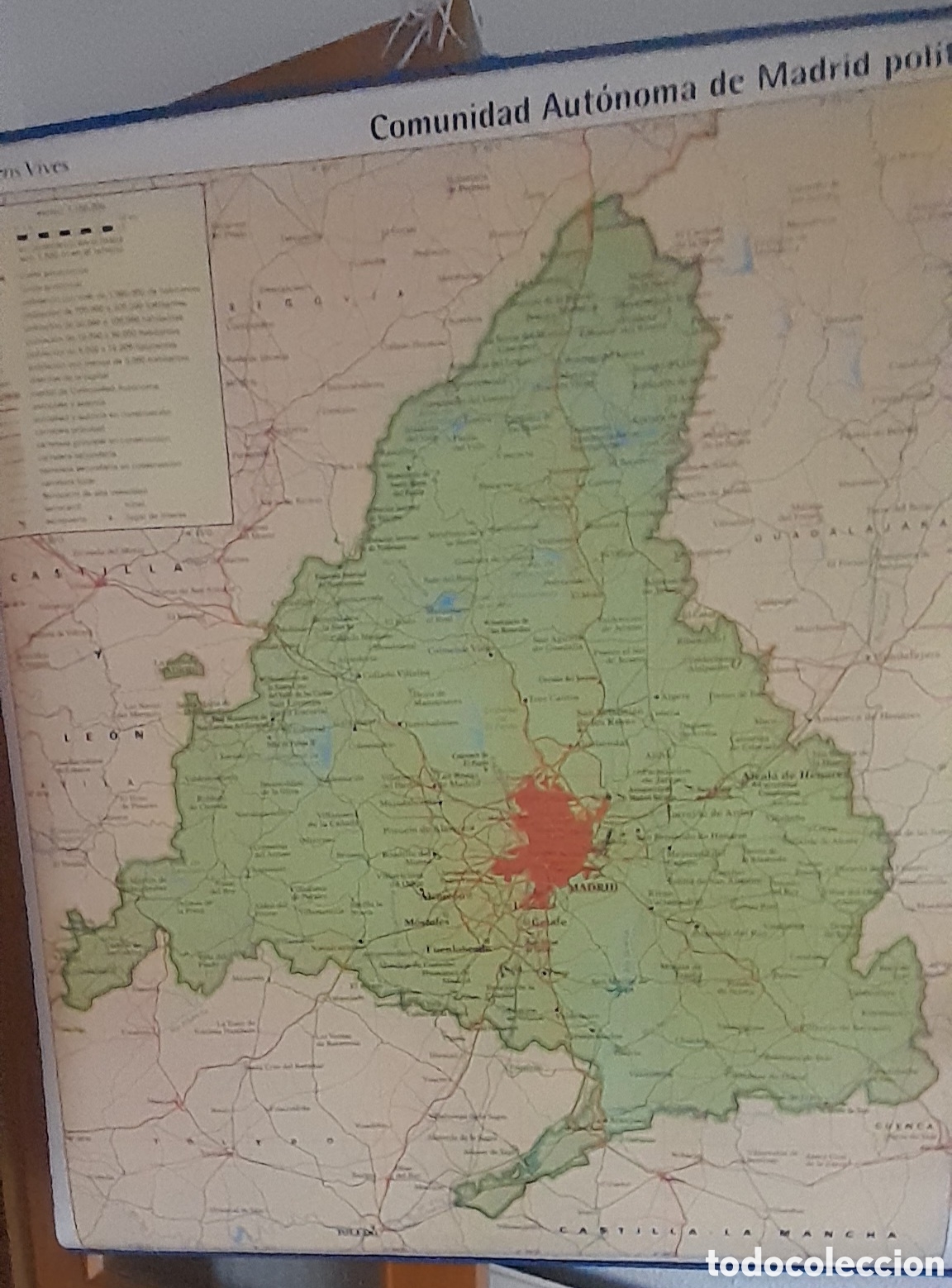 Mapas contempor&aacute;neos: Mapa mural Comunidad de Madrid - Foto 2