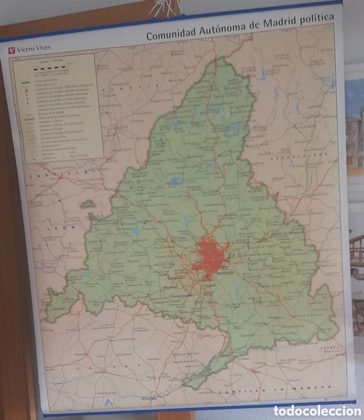 Mapas contempor&aacute;neos: Mapa mural Comunidad de Madrid - Foto 4