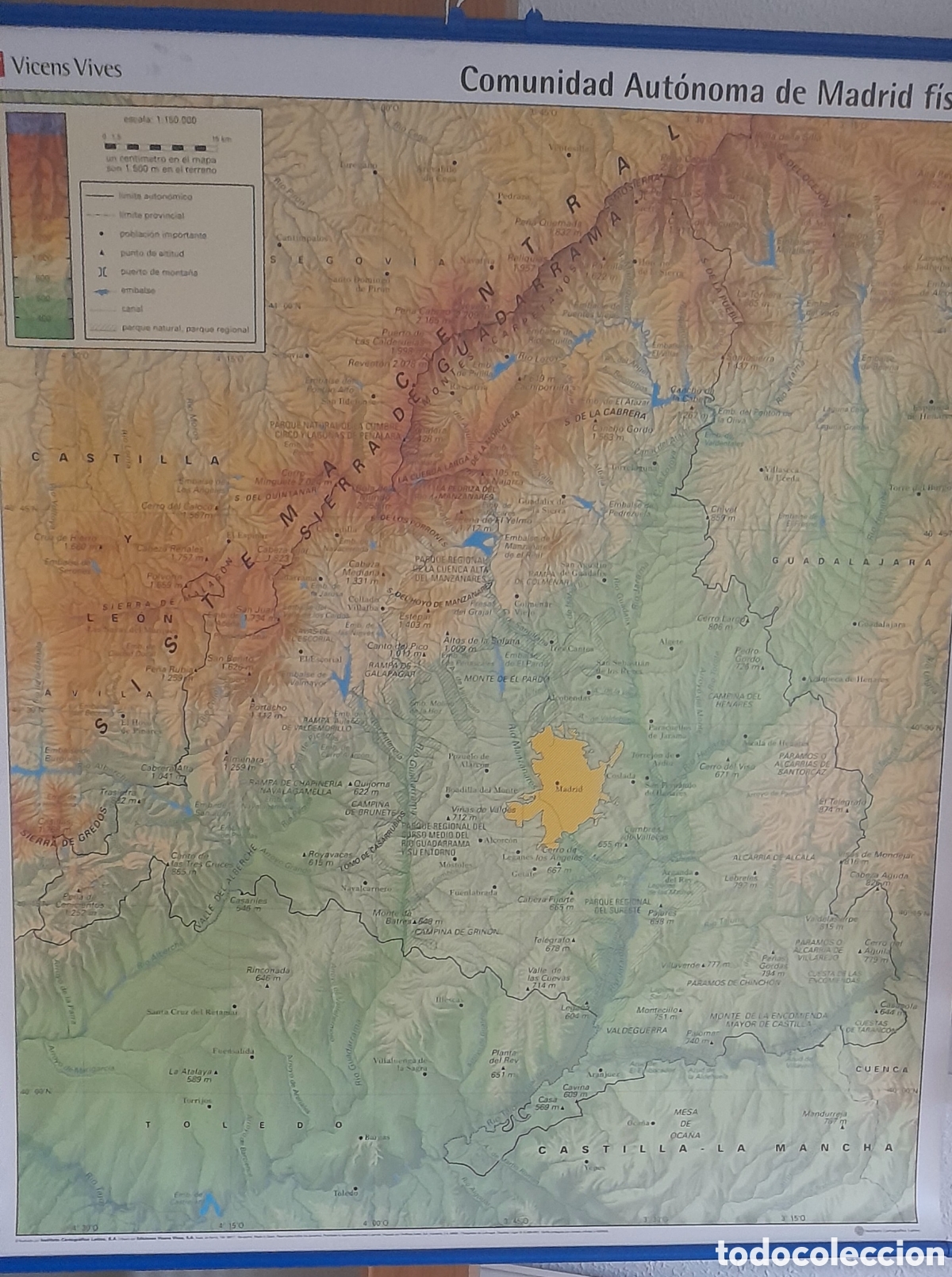 Mapas contempor&aacute;neos: Mapa mural Comunidad de Madrid - Foto 8