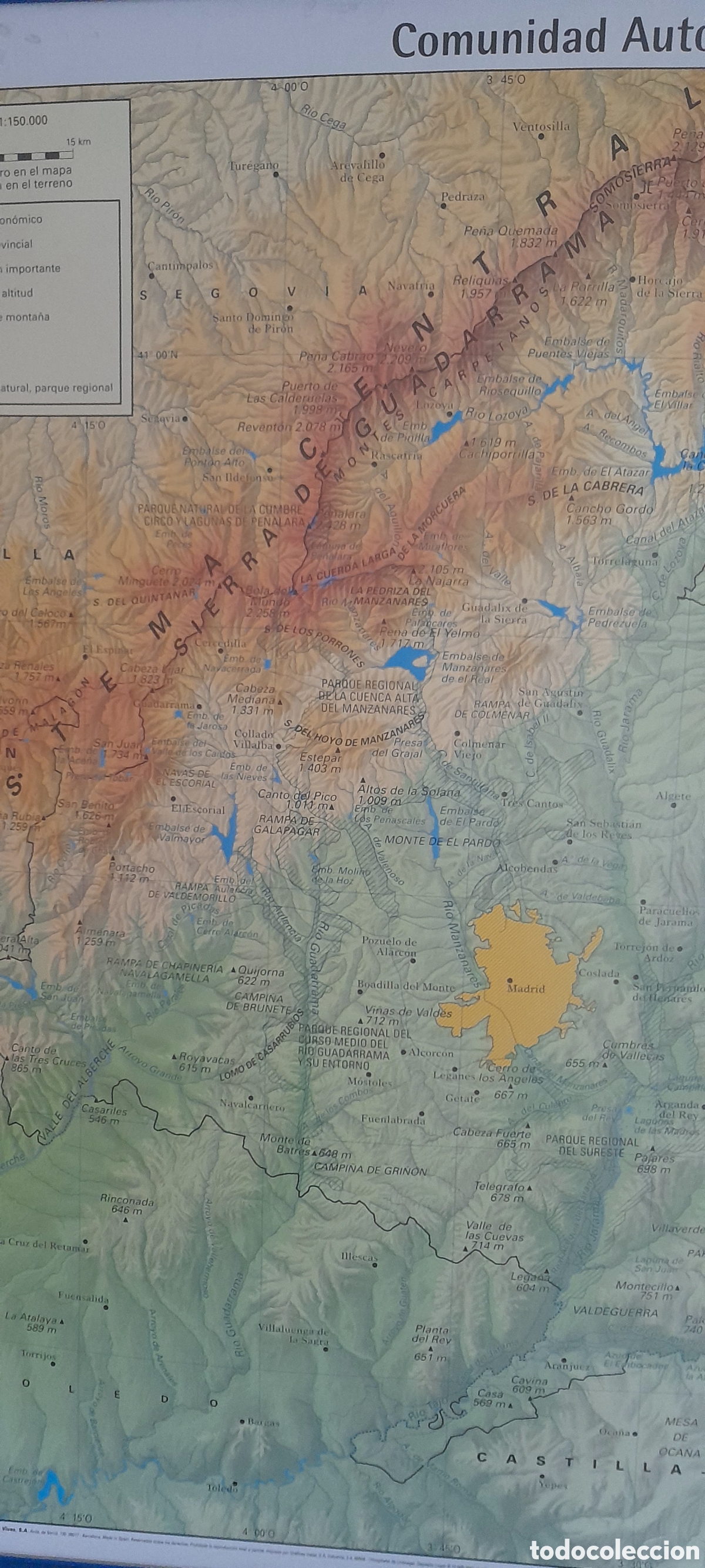 Mapas contempor&aacute;neos: Mapa mural Comunidad de Madrid - Foto 11