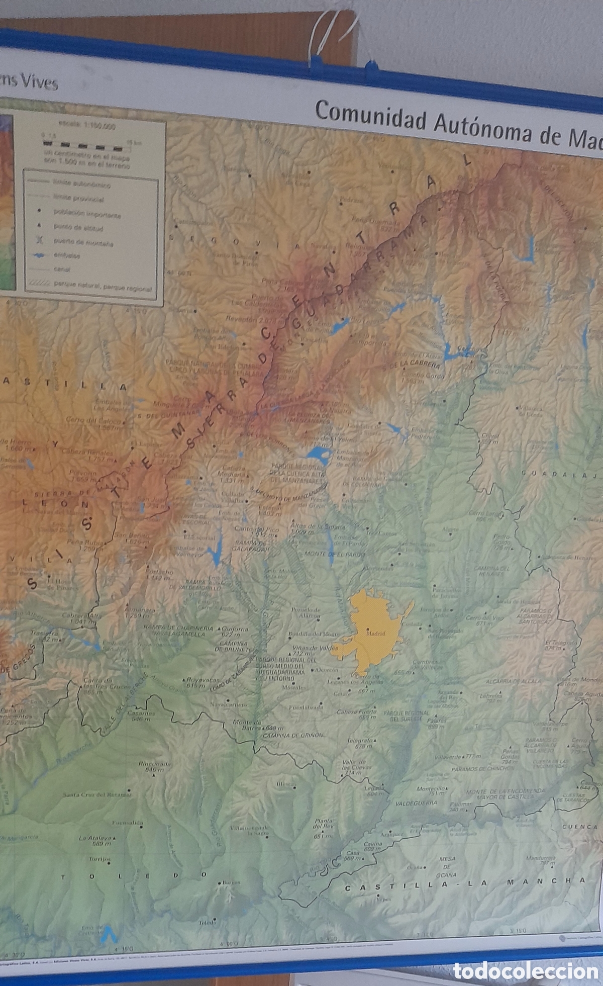 Mapas contempor&aacute;neos: Mapa mural Comunidad de Madrid - Foto 13