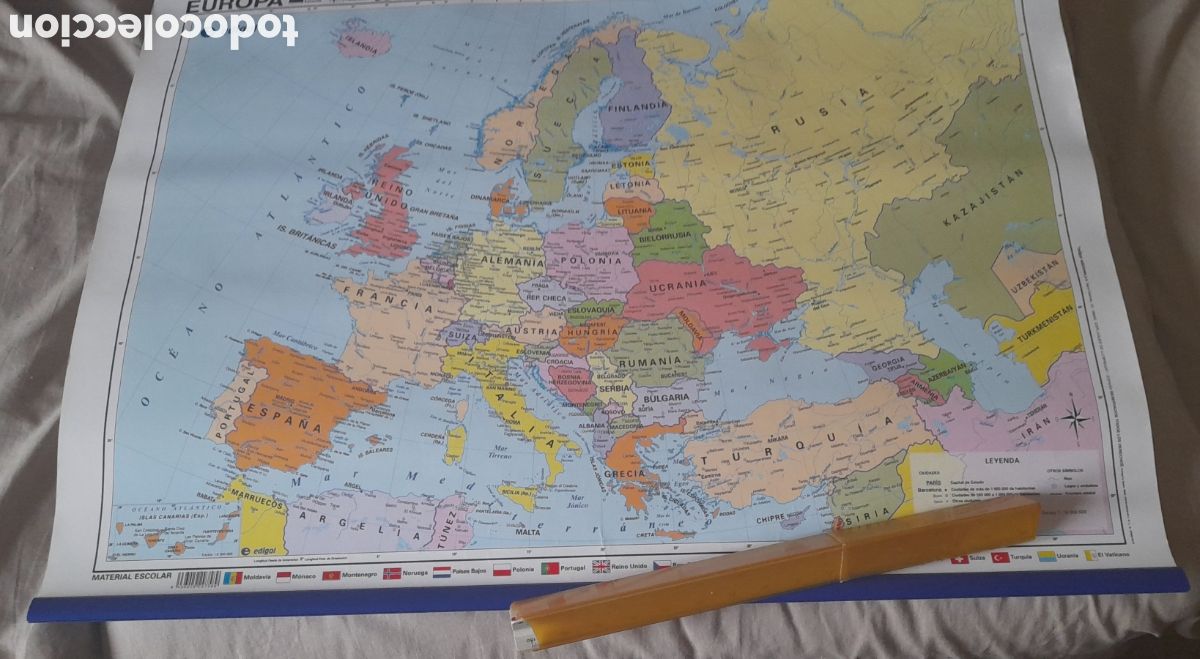Mapas contempor&aacute;neos: Mapa de Europa plastificado - Foto 2