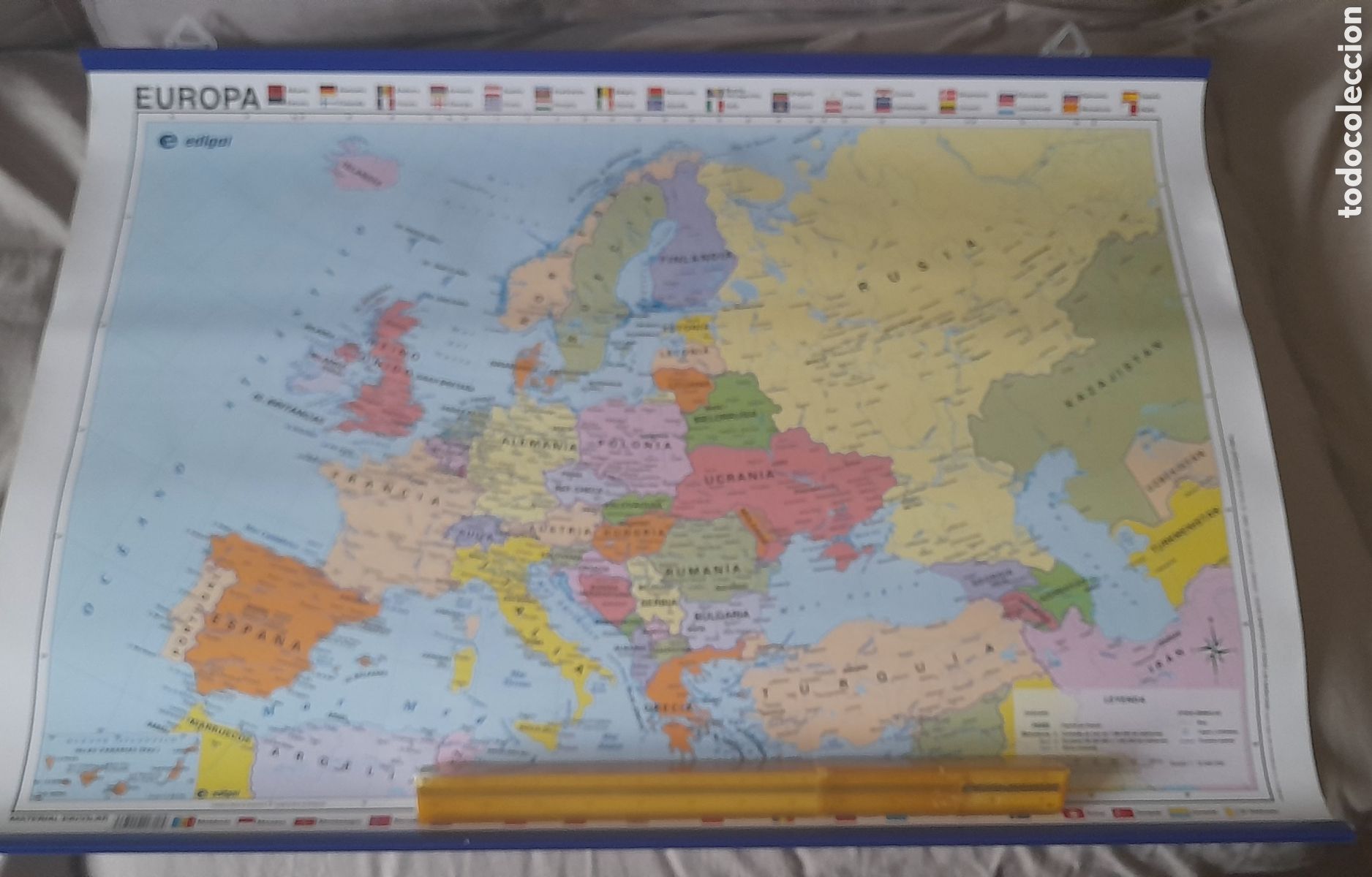 Mapas contempor&aacute;neos: Mapa de Europa plastificado - Foto 9