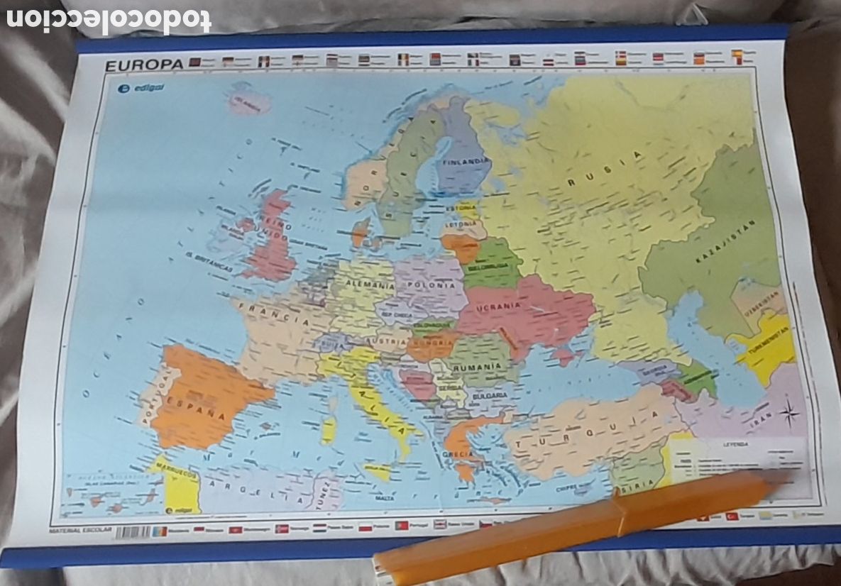 Mapas contempor&aacute;neos: Mapa de Europa plastificado - Foto 1
