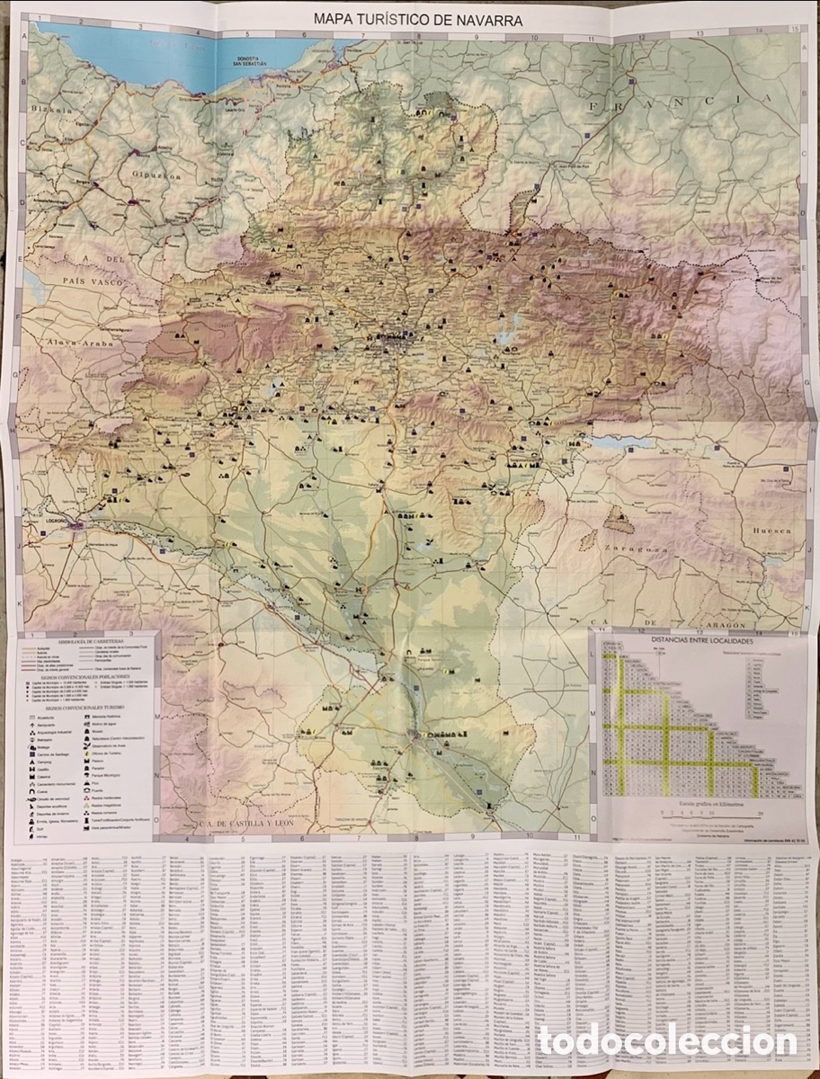 Mapas contempor&aacute;neos: Mapa. Mapa Tur&iacute;stico de Carreteras. Navarra. 2019. - Foto 2