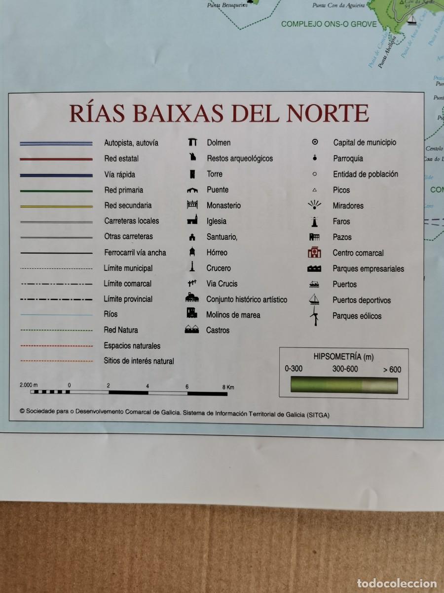 Mapas contempor&aacute;neos: MAPA. COMARCAS DE GALICIA. RIAS BAIXAS DEL NORTE. - Foto 3