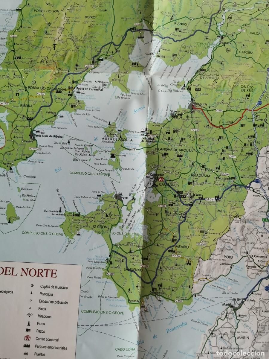 Mapas contempor&aacute;neos: MAPA. COMARCAS DE GALICIA. RIAS BAIXAS DEL NORTE. - Foto 5