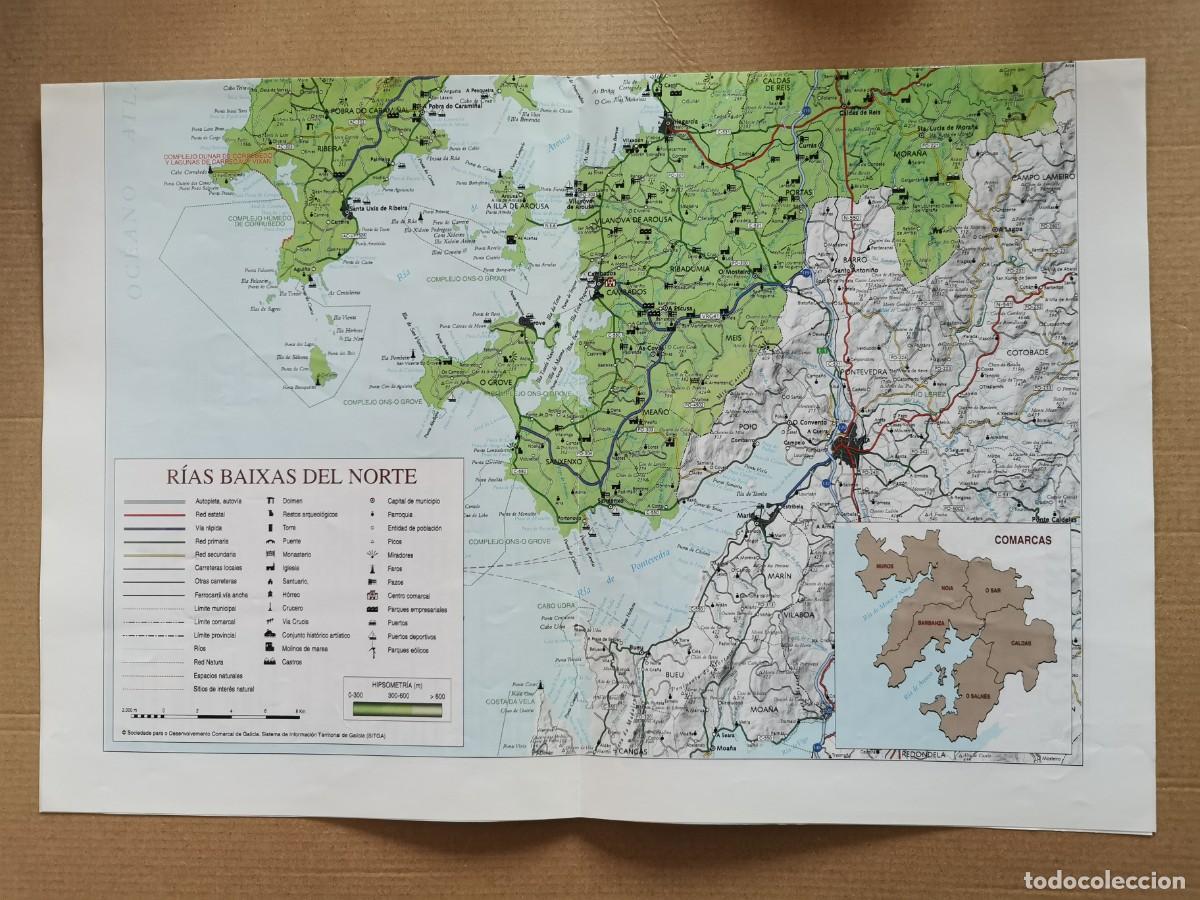 Mapas contempor&aacute;neos: MAPA. COMARCAS DE GALICIA. RIAS BAIXAS DEL NORTE. - Foto 2