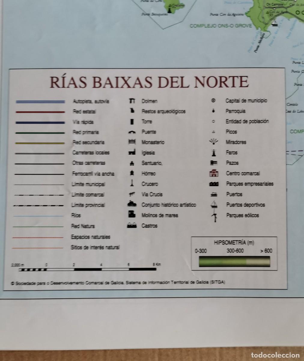 Mapas contempor&aacute;neos: MAPA. COMARCAS DE GALICIA. RIAS BAIXAS DEL NORTE. - Foto 3