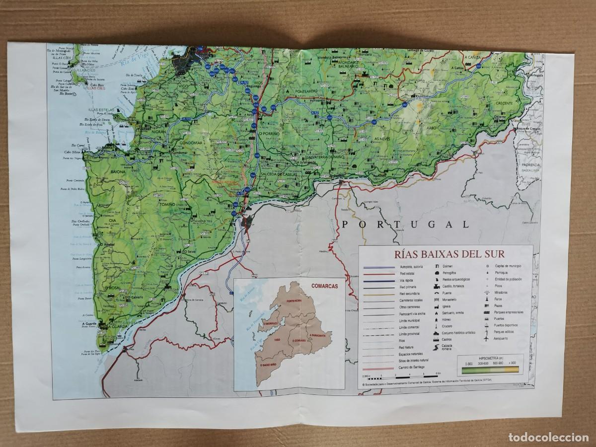 Mapas contempor&aacute;neos: MAPA. COMARCAS DE GALICIA. RIAS BAIXAS DEL SUR. - Foto 2