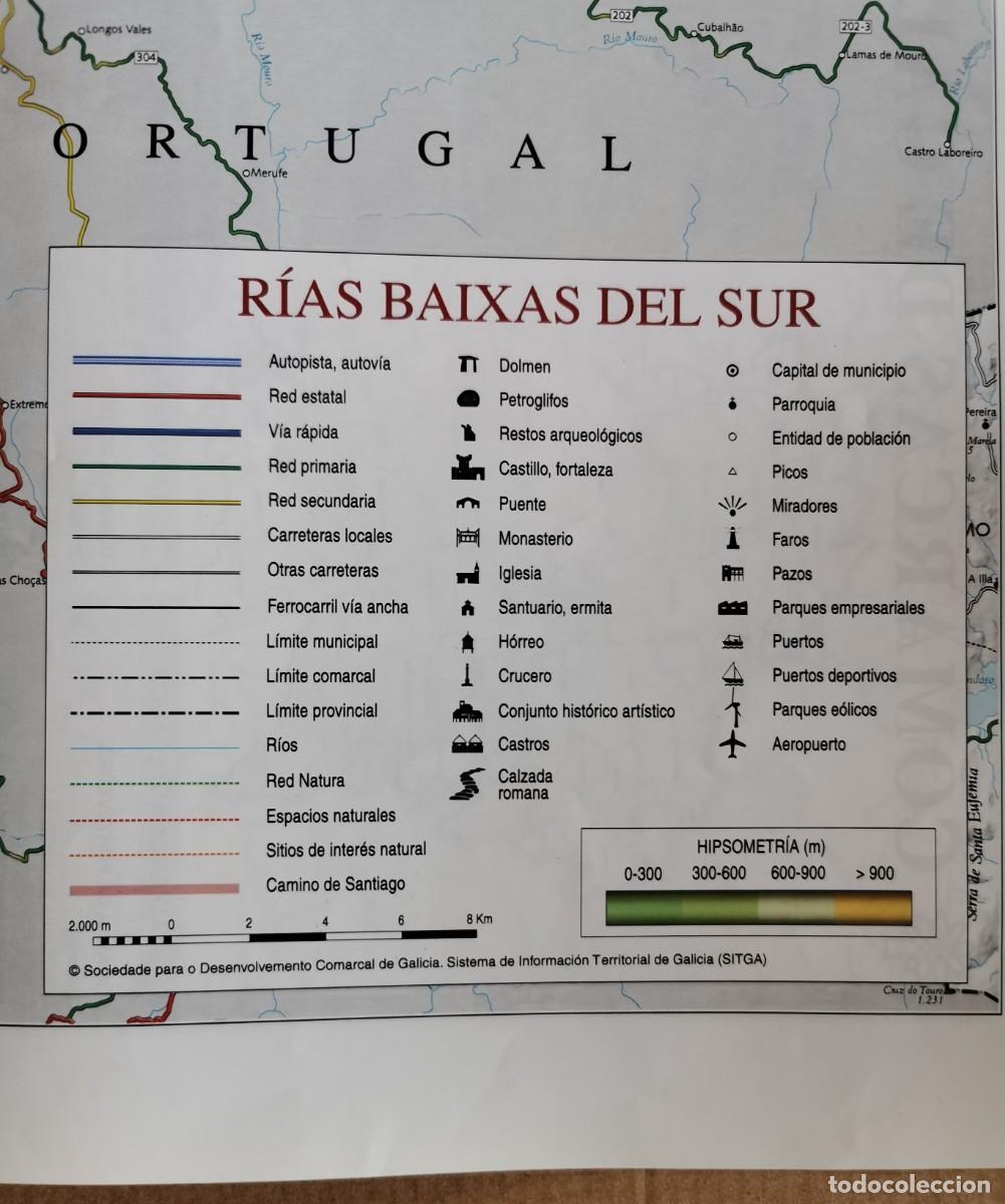 Mapas contempor&aacute;neos: MAPA. COMARCAS DE GALICIA. RIAS BAIXAS DEL SUR. - Foto 3