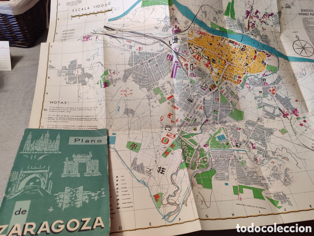 Mapas contempor&aacute;neos: PLANO DE ZARAGOZA 1958 - Foto 3