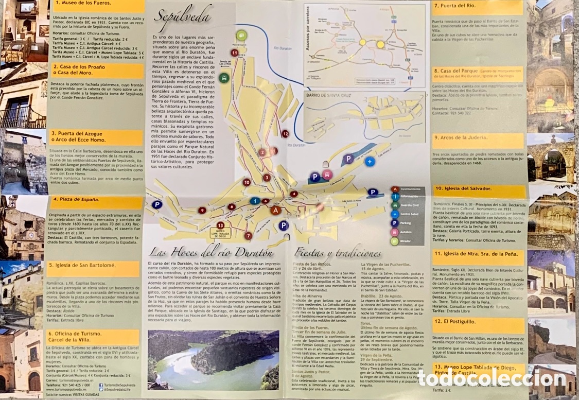 Mapas contempor&acirc;neos: Mapa. Sep&uacute;lveda. Segovia.