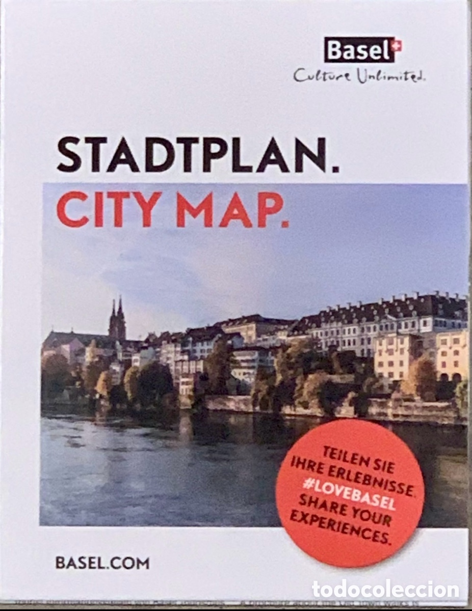 Mapas contempor&aacute;neos: Mapa. Basel. City Map. Suiza. 2017. - Foto 1
